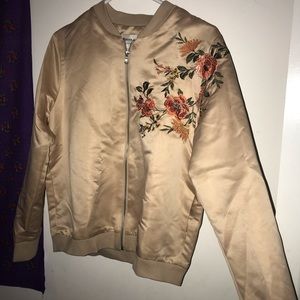 Floral bomber jacket